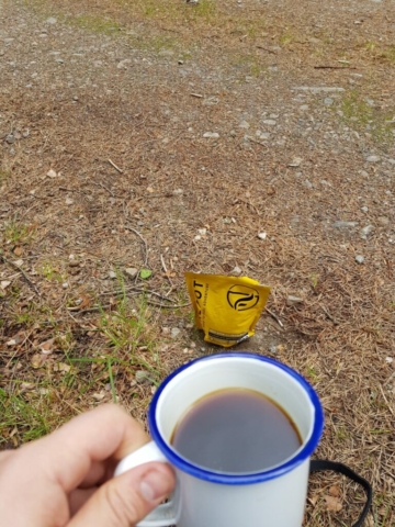 Koffie tijdens het wachten