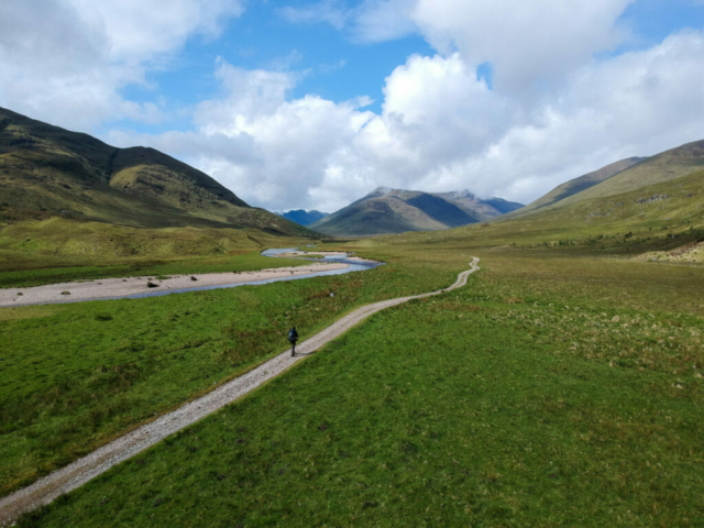 De prachtige vlakte net voor het hostel