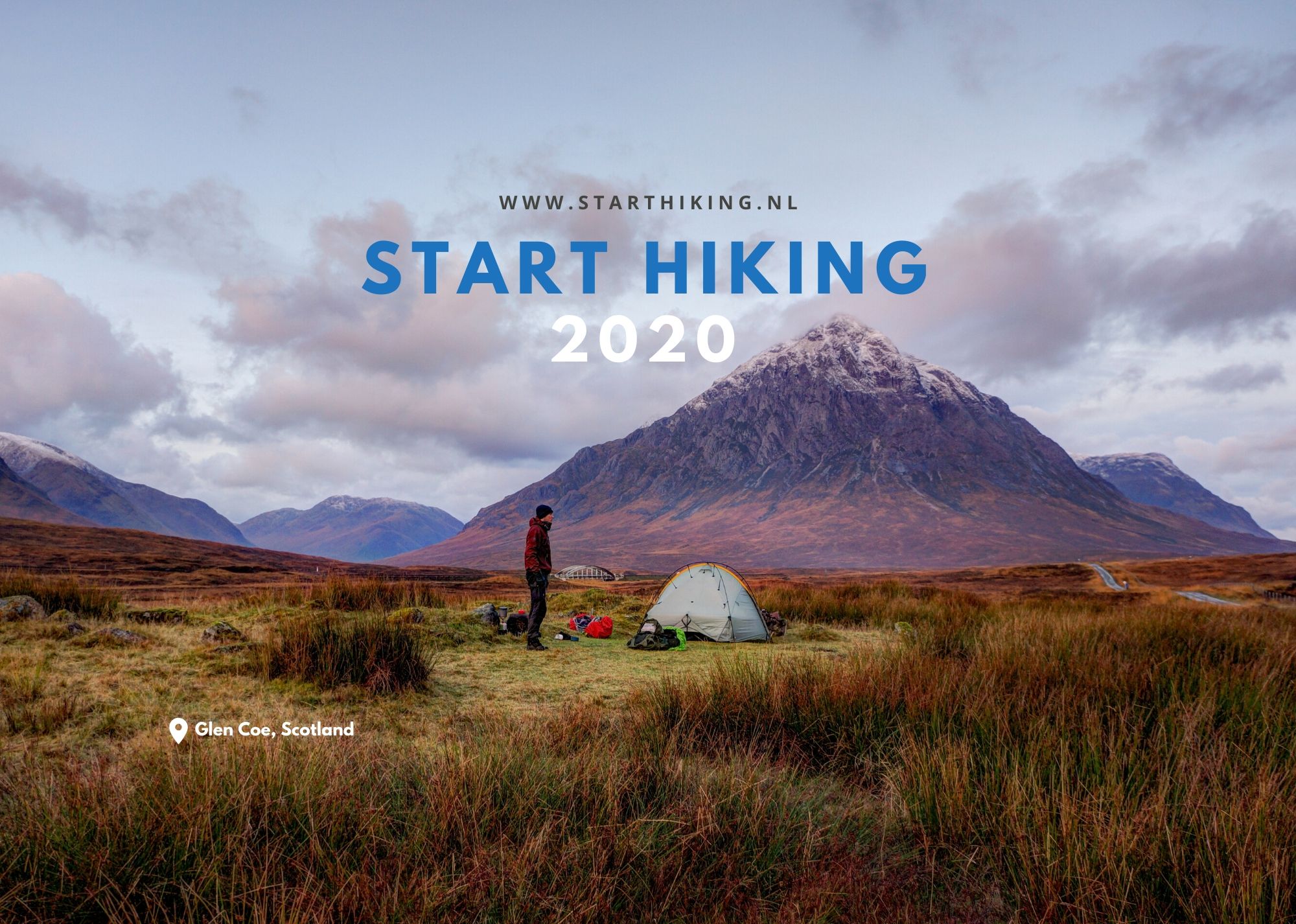 Start Hiking bureaukalender 2020 voorzijde