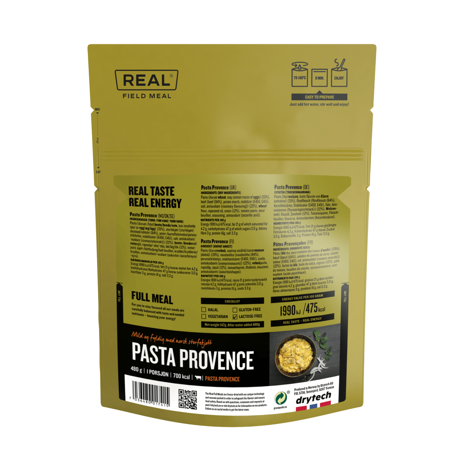 REAL Field Meal Pasta Provence - Afbeelding 2