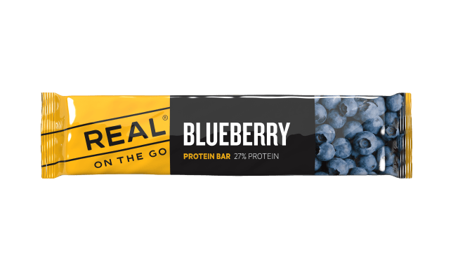 REAL On The Go Blauwe bessen proteïnereep